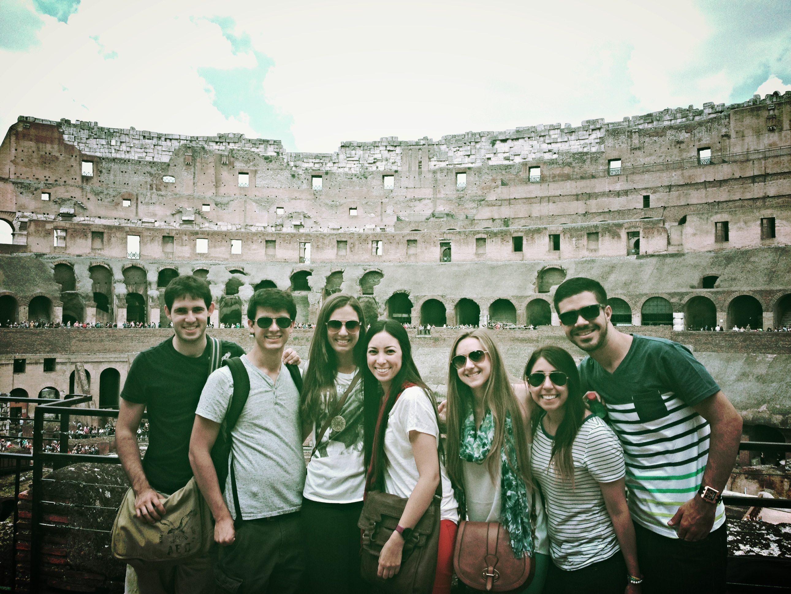 FIU Honors College students in Colosseum