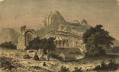 Mount Zuccharus and the 
Zucchara [Jougar] Water Temple, 1841