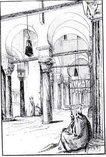 Interior of Sidi Okba 
Mosque, Kairouan, 1882