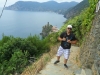 Manny hiking in Cinque Terre
